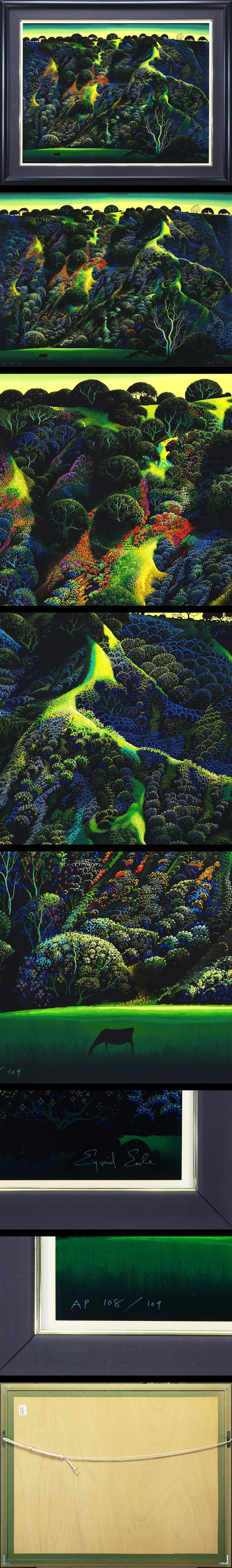 真作】【WISH】アイベン・ロール Eyvind Earle シルクスクリーン 40号大 大作 直筆サイン ◇大判 〇アメリカの画家  #23083295｜代購幫